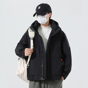无影墙口罩风冬季男士连帽羽绒服外套9907-P260图片