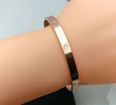 定制代加工四叶草幸运草红铜紫铜纯铜手镯开口闭口古法男女情侣