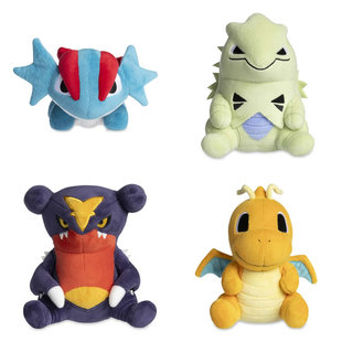 美版宝可梦中心Dolls系列毛绒 暴飞龙班基拉斯烈咬陆鲨快龙