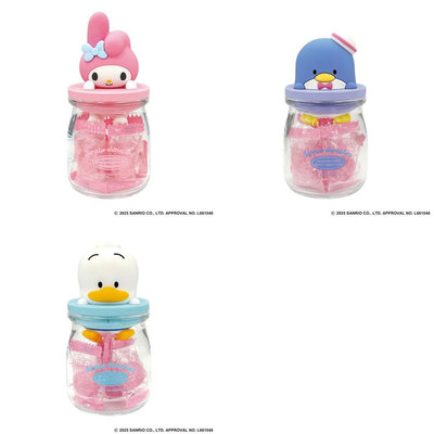 TOMAN TOYS三丽鸥MyMelody山姆企鹅贝克鸭玻璃糖果瓶 收纳瓶