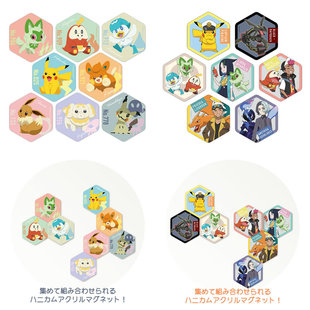 eyeup宝可梦可组合蜂窝状亚克力冰箱贴BIG磁铁 艾梅吉欧苍炎刃鬼