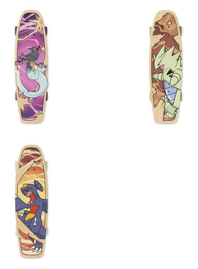 美版宝可梦中心Bear Walker 多龙巴鲁托 班基拉斯 烈咬陆鲨 滑板