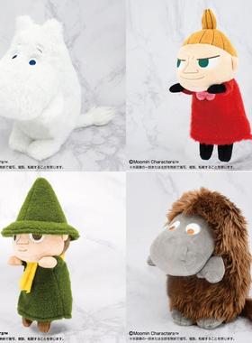 万代Nui贴贴家族系列 姆明Moomin小美  史力奇祖先防驼背毛绒