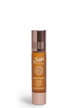 加拿大原装SAJE莎爵POWER DOWN平静舒缓精油滚珠精油棒10ml