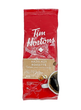 加拿大Tims/Tim Hortons中度烘焙奶油榛子味精细研磨咖啡粉300g