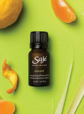 加拿大原装SAJE莎爵ELEVATE提升振奋香薰精油10ml包邮
