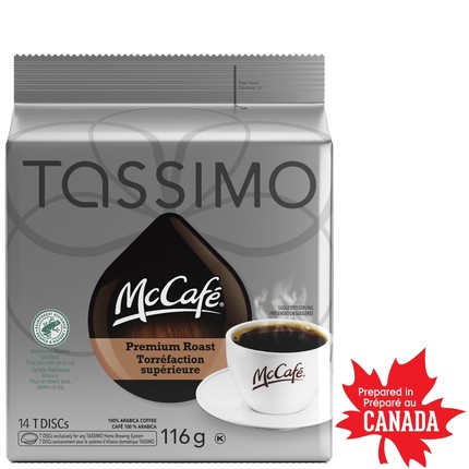 加拿大TASSIMO胶囊咖啡MCCAFE中深烘焙14粒适用博世咖啡机
