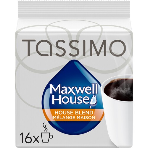 加拿大TASSIMO胶囊咖啡MAXWELL中度烘焙16粒适用博世咖啡机