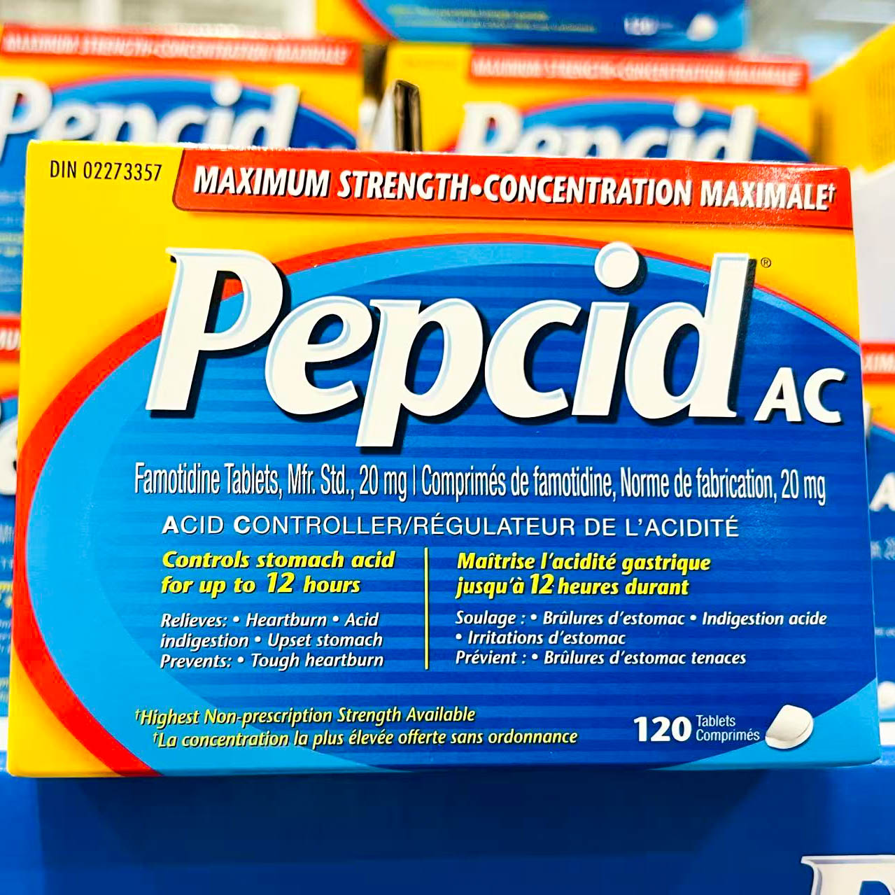 加拿大原装PEPCID AC 120粒