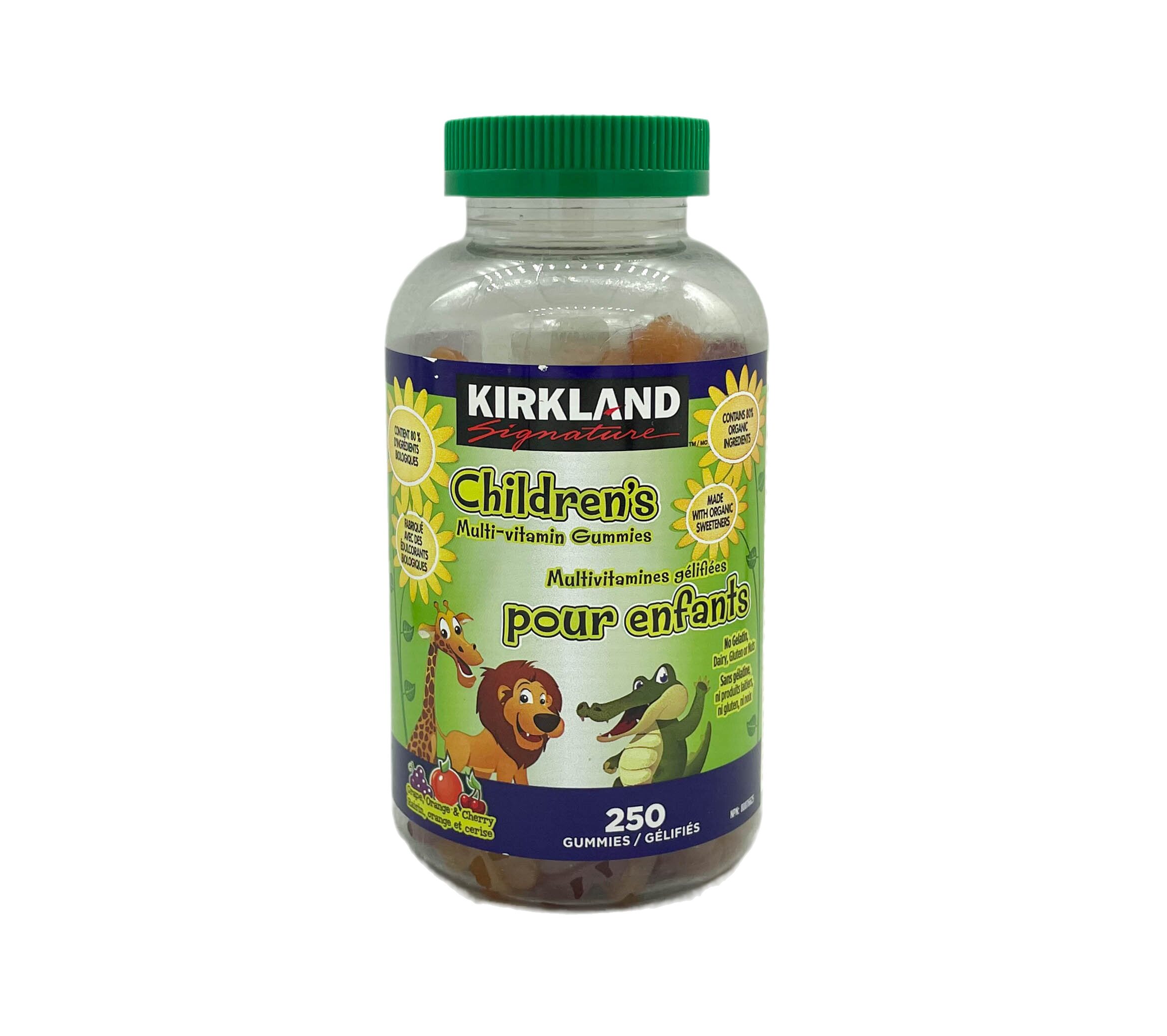 加拿大原装Kirkland可兰儿童复合维生素矿物质钙镁锌软糖250粒