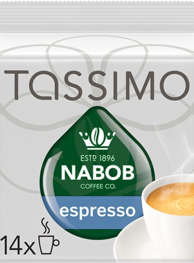 加拿大TASSIMO胶囊咖啡NABOB ESPRESSO意式14粒适用博世咖啡机