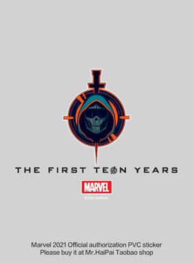 海派先生「模仿大师Taskmaster黑寡妇」防水迪士尼水杯透明贴纸