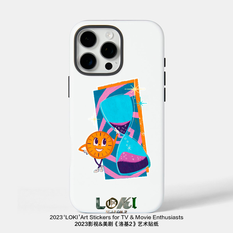 洛基时间小姐沙漏防水半透贴纸