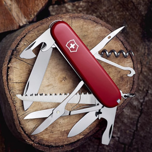 维氏瑞士****都市猎人91mm瑞士多功能刀正品 瑞士军士刀随身折叠刀