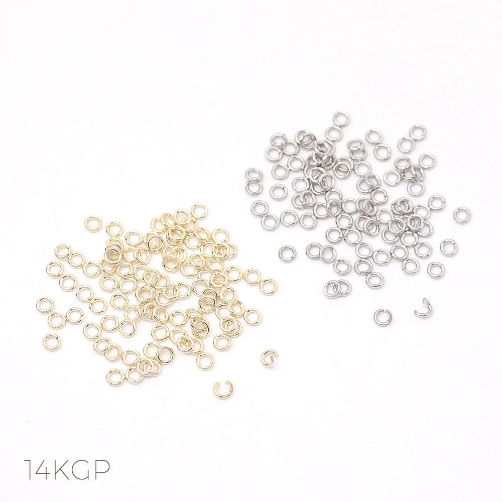 日本14KGP保色铜镀真金开口圈