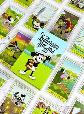 正版进口米奇版蒸汽船的奥秘塔罗牌韦特系The Steamboat  Arcana