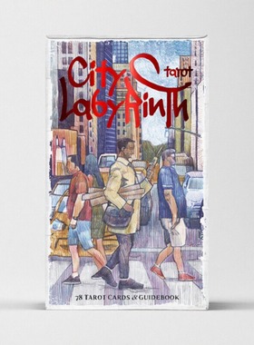 正版进口城市迷宫塔罗牌泛韦特高颜值罗牌塔City Labyrinth Tarot