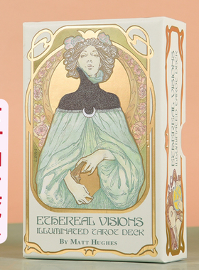 正版进口飘渺愿景塔罗牌烫金桌游卡罗牌Ethereal Visions Tarot