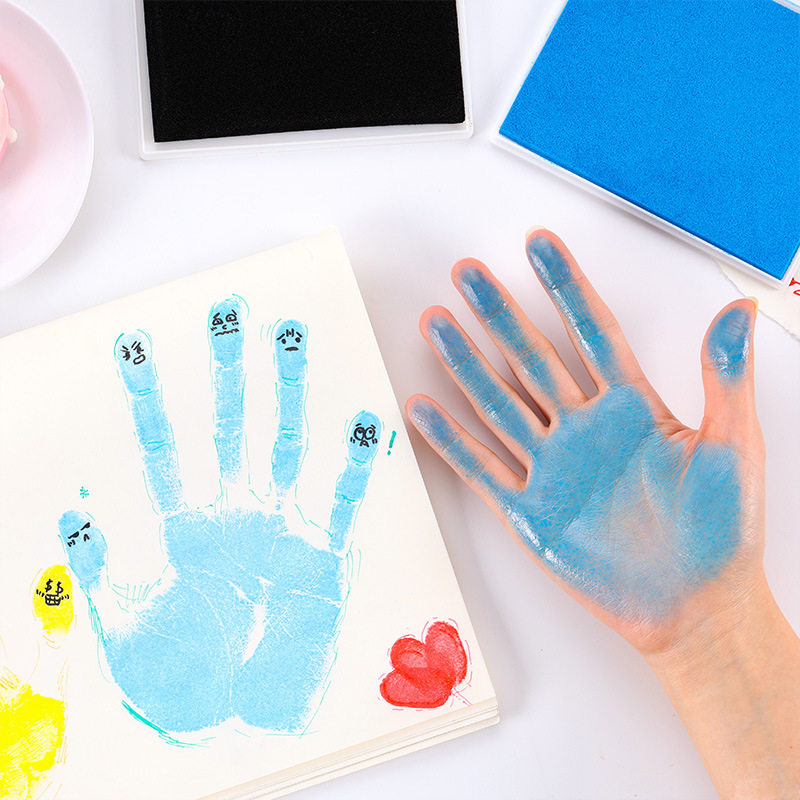 大号彩色印泥儿童手指画颜料无毒纯色手帐相册装饰diy橡皮章印台,文具电教/文化用品/商务用品,可爱印泥,淘宝优惠券,粉丝福利购,淘宝优惠卷