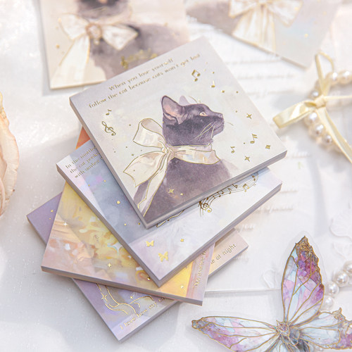 纸先生猫之奏鸣曲烫金便签本