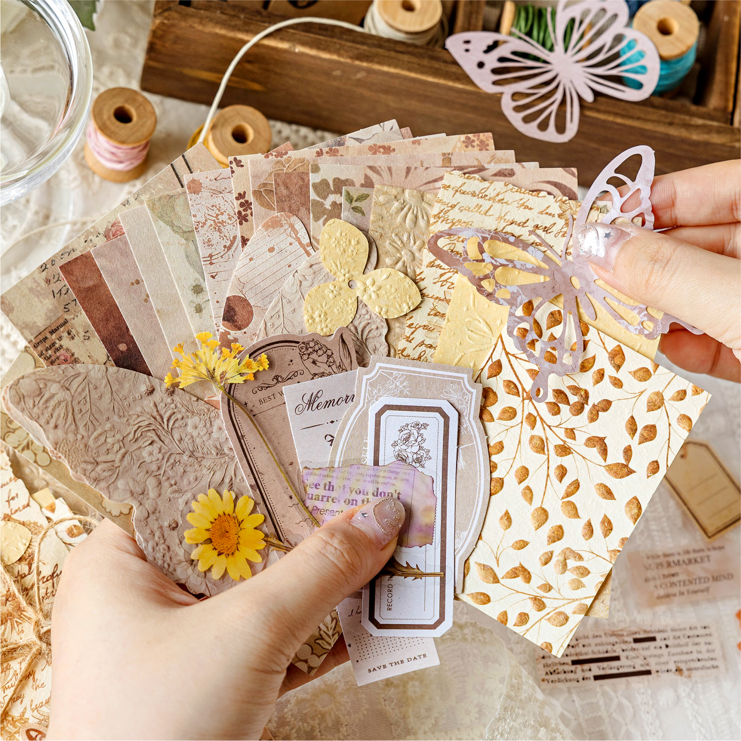 浮绘篇章复古手帐素材包