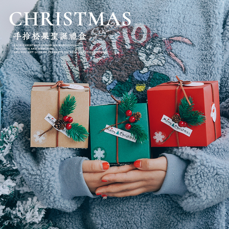 圣诞苹果礼盒高级感平安果包装盒