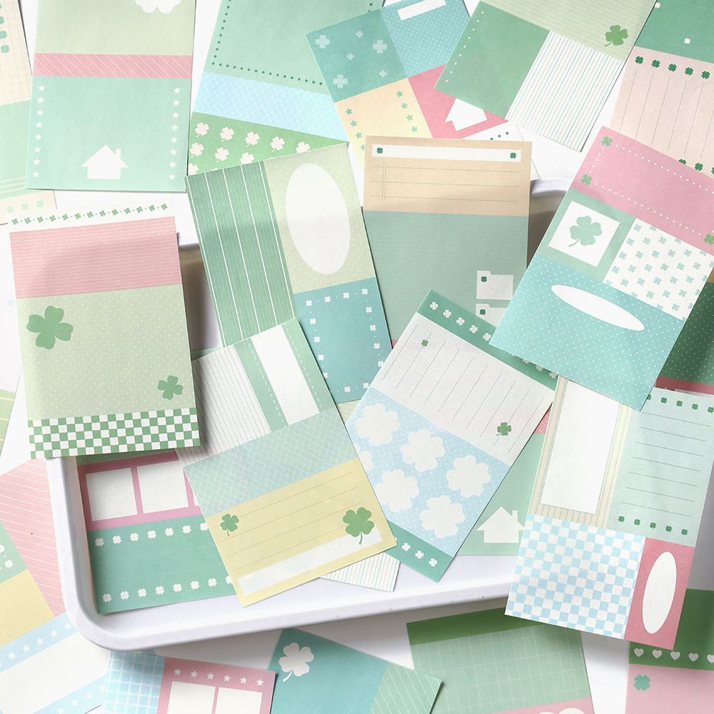 彩虹拼接便签本高颜值彩色少女心学生便签记事留言手帐拼贴便签纸