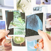 素亭杂咏50张手帐素材本韩系古早风景手账拼贴装 饰背景打底素材纸