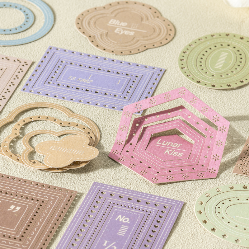 手帐镂空边框素材贴轻复古