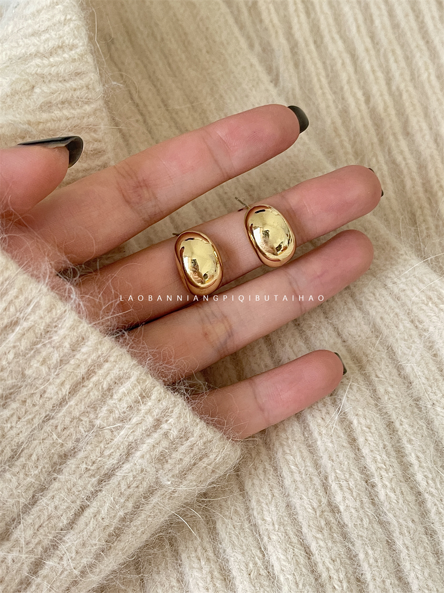 秋冬经典！法式小金豆气质耳钉