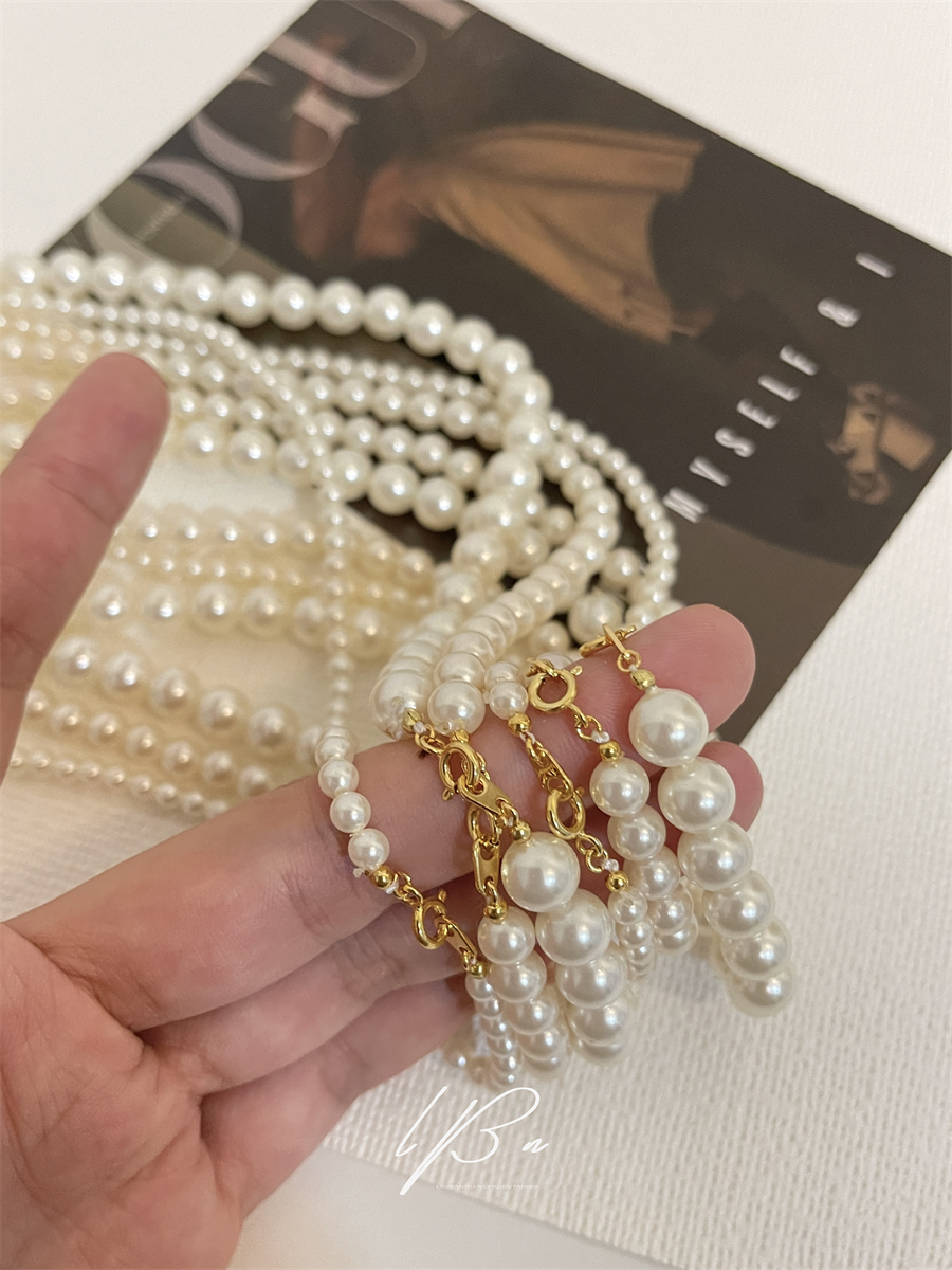 Fever同款进口施家珍珠复古项链