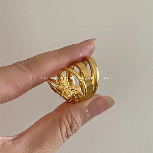 真的很像黄金的仿金戒指女富贵感