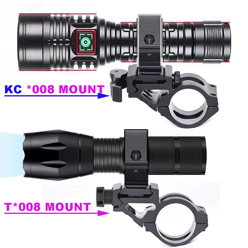 自行车夜骑手电筒照明车把可拆卸支架 25MM/30MM铝合金组合夹具