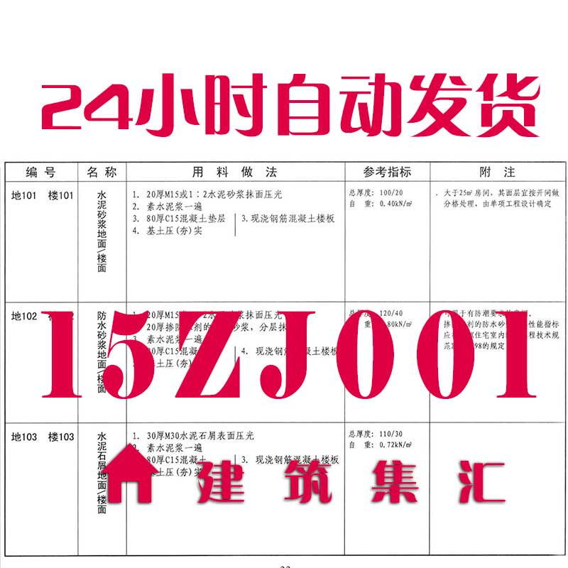 中南15zj001建筑构造用料做法建筑标准图集规范pdf格式电子版