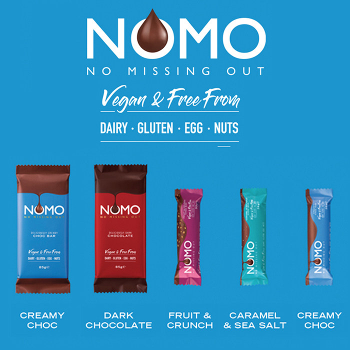 进口nomo无蛋奶纯素食巧克力排块/棒