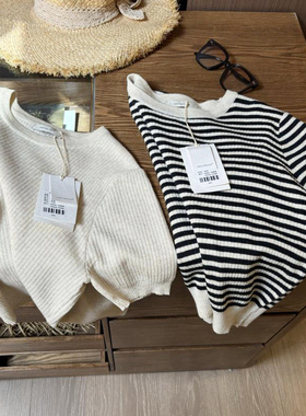 十三行IMISS家现货！2025秋季新款极简洋气显白显瘦套头针织上衣