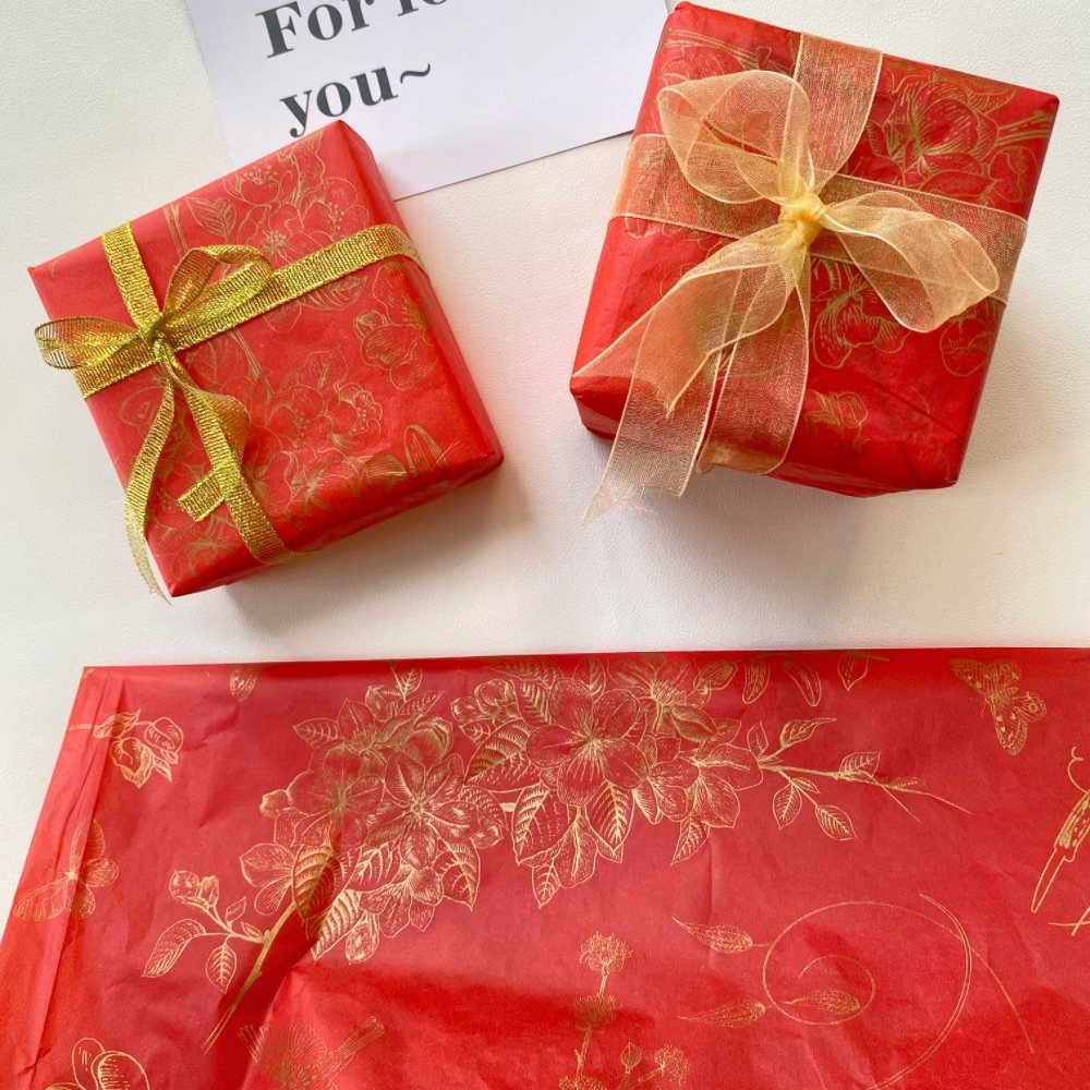 烫金好运雪梨包装纸～礼物祝福包装纸大红色喜气节日纸礼盒内衬纸,文具电教/文化用品/商务用品,包装纸/蜂窝纸,淘宝优惠券,粉丝福利购,淘宝优惠卷