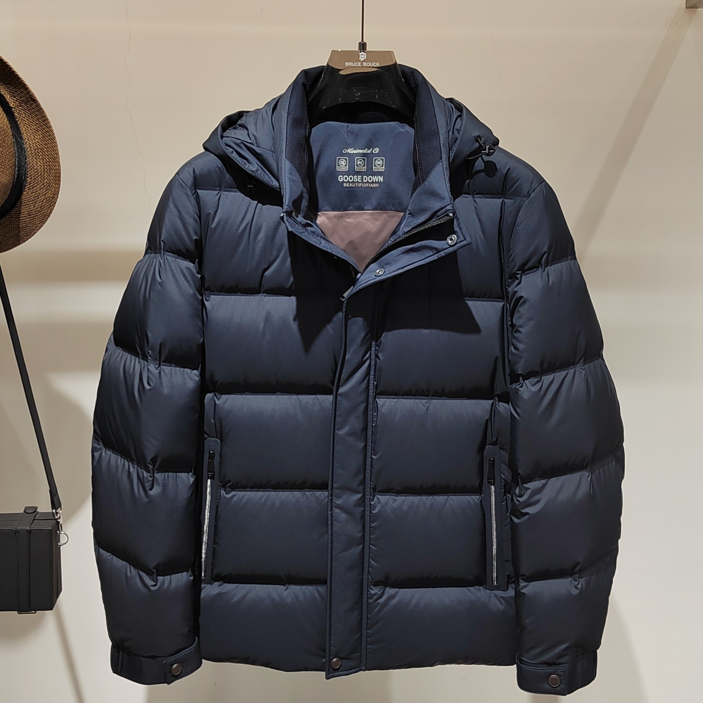 鹅绒内胆高端冬季新品欧货高品质男士立领连帽羽绒服保暖加厚外套,男装,羽绒服,淘宝优惠券,粉丝福利购,淘宝优惠卷