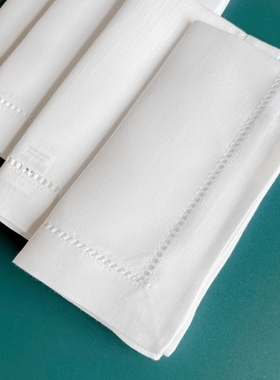 【高品质棉麻】 餐巾 亲肤面料 亚麻口布厨房巾面包巾