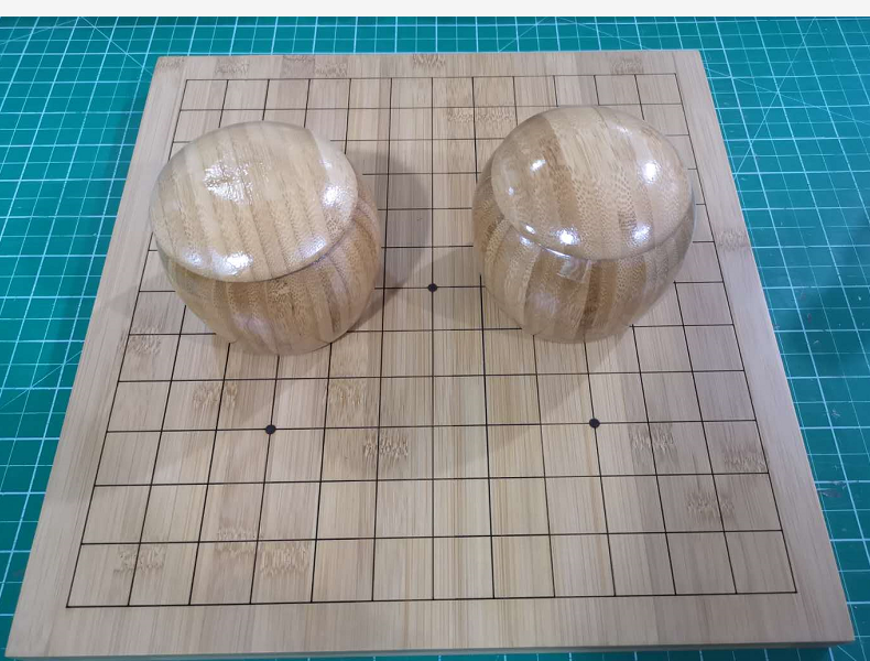 9路新榧木小棋墩挂画 实木小棋盘小竹罐棋子入门套装棋院前台摆件