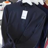 韩单秋冬户外拉绒磨毛中层内胆防风保暖层半拉链保暖上衣长袖