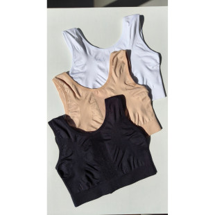 美单跨境高端小码 女子前扣舒适无缝文胸内衣健身瑜伽支撑抗震 大码