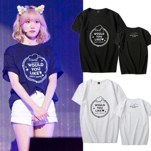 YOU t恤短袖 LIKE MOMENT演唱会周边同款 HAPPY WJSN宇宙少女WOULD