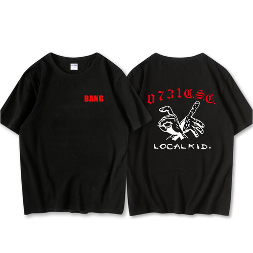 刘聪Key.L短袖t恤男女乐队邦BANG 19ss0731CSC纯棉摇滚音乐衣服夏