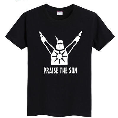 黑暗之魂3T恤  Dark Souls 赞美太阳 游戏周边纯棉短袖宽松衣服