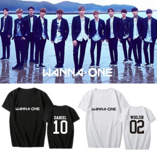 t恤应援服潮 短袖 wanna one组合周边姜丹尼尔赖冠霖朴志训生日同款