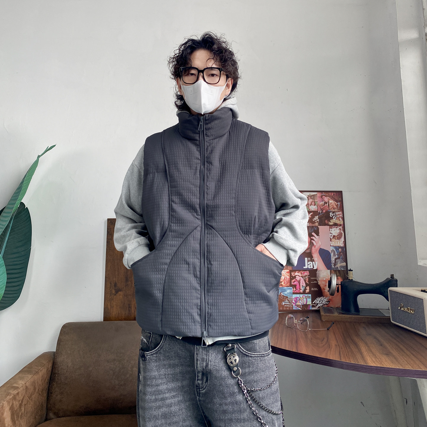 阿爆先生冬季保暖无袖棉马甲男女cityboy休闲宽松棉坎肩保暖棉衣,男装,棉衣,淘宝优惠券,粉丝福利购,淘宝优惠卷