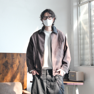 阿爆先生fitcheck简约宽松春款夹克外套男轻熟简约牛仔外套夹克潮