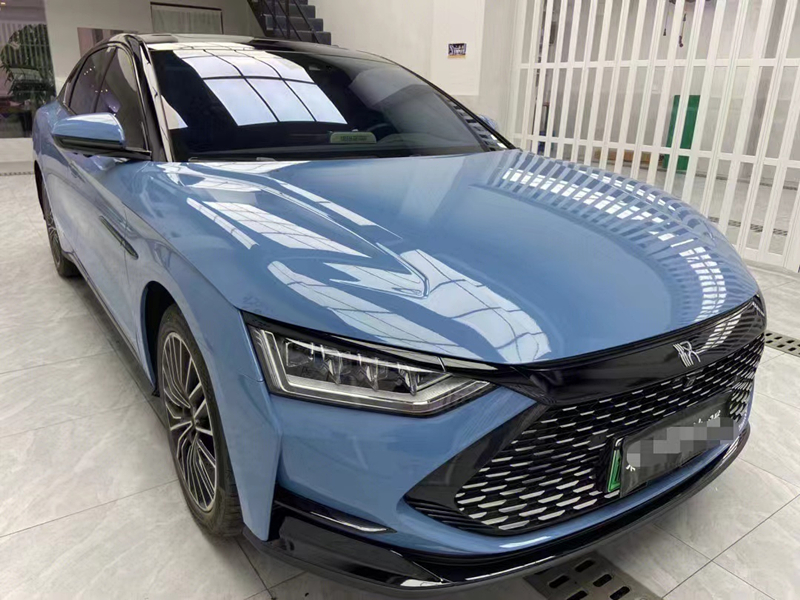 车身贴膜水晶瓷器蓝全车改色膜