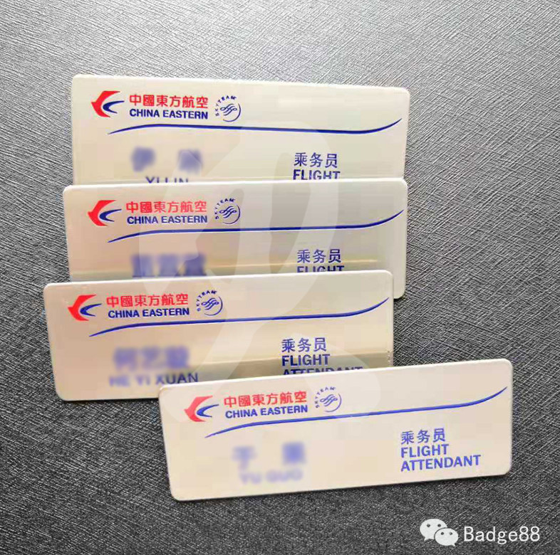 定做东航南航胸牌航空公司工号牌空姐乘务员姓名牌金属牌厂家直销